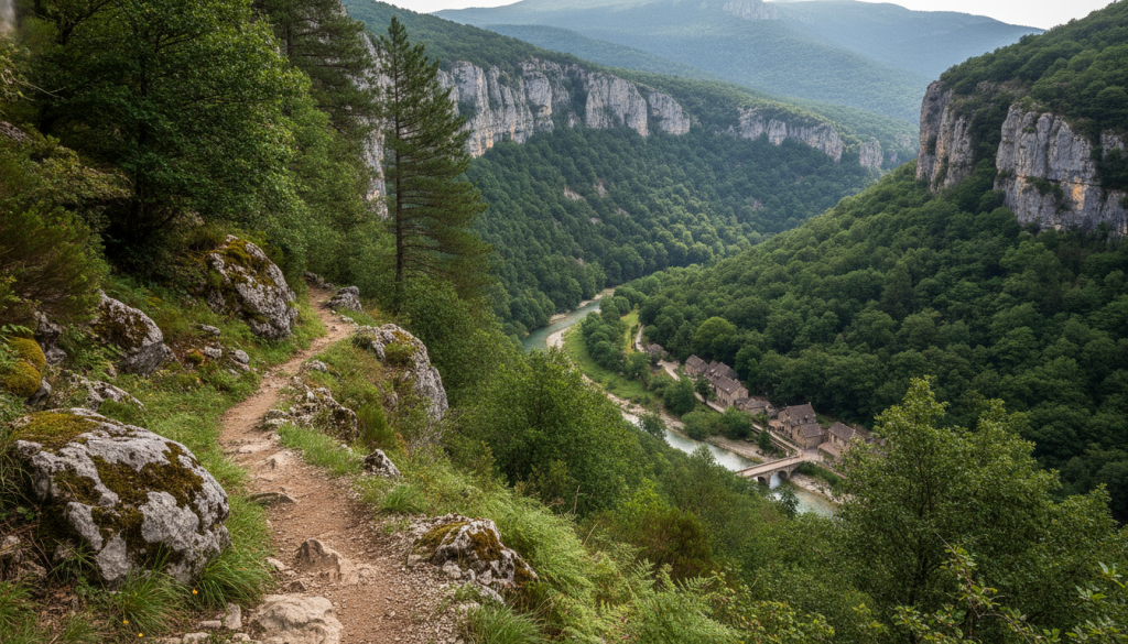 découvrez les plus beaux itinéraires de randonnée au cirque de navacelles, un grand site de france exceptionnel, et profitez d'un paysage naturel unique au cœur de la nature préservée.